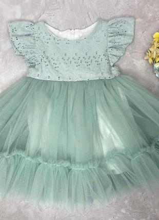 Праздничное - пышное платье для девочки3 фото
