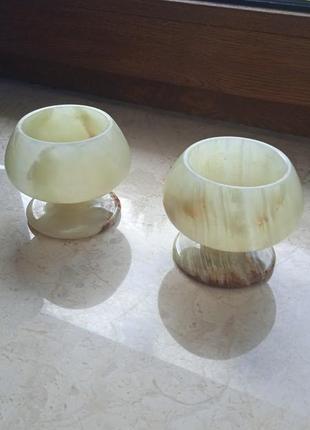 Бокалы из цельного оникса