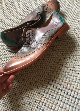 Брендовые оригинальные туфли кожа melvin&amp;hamilton7 фото