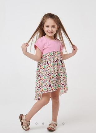 Платье, платье розовое хлопок ситец smil