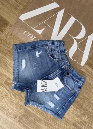 Шорти зара для дівчинки, джинсові шорти 116, шорти zara, джинсові рвані шорти, шорти з дірками