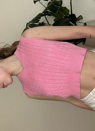 Вязаная жилетка от shein