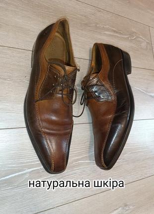 Туфлі з натуральної шкіри бренду melvin & hamilton