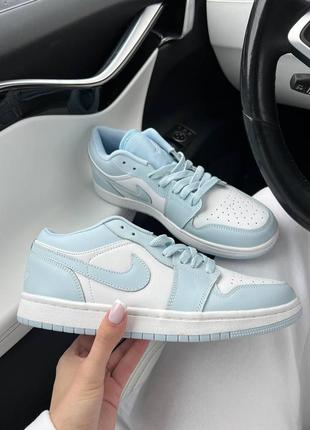 Жіночі шкіряні кросівки nike air jordan 1 low найк джердан низькі