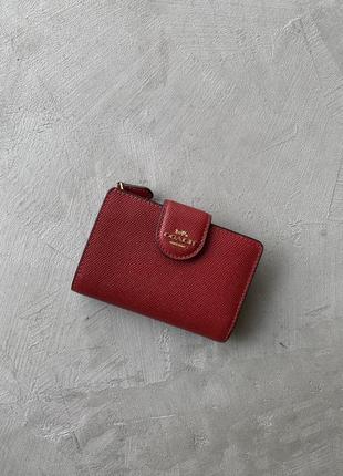 Кошелек coach medium zip wallet кожа оригинал кошелек2 фото