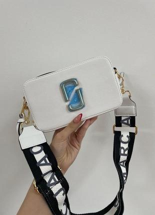 Marc jacobs the snapshot white gold сумочка біла марк джейкобс знижка белая сумка скидка