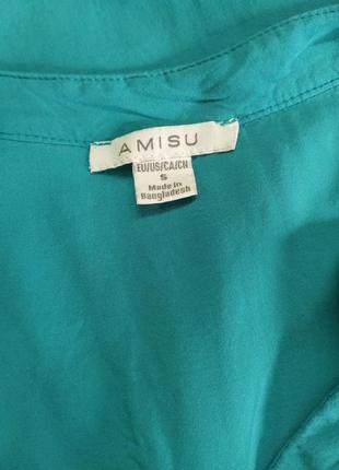 Кофточка с удлиненной спинкой, блуза от бренда amisu, eur s3 фото