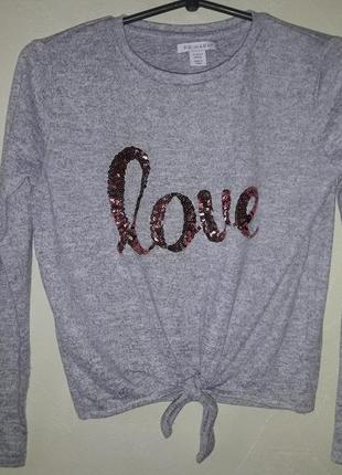 Світшот з паєтками дівчинці