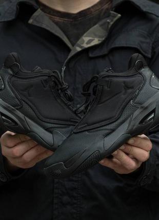 👟 кроссовки air jordan max aura 4 all black / наляжка bs👟6 фото