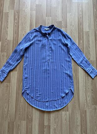 Шелковая блуза удлиненная туника бренд second female