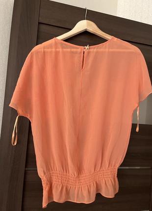 Летняя оранжевая блуза ted baker в идеальном состоянии2 фото