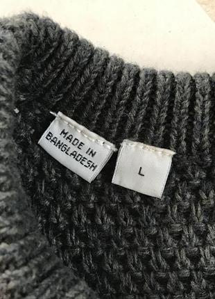 Пуловер чоловічий щільної в'язки стильний selected розмір l2 фото