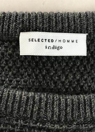 Пуловер чоловічий щільної в'язки стильний selected розмір l3 фото