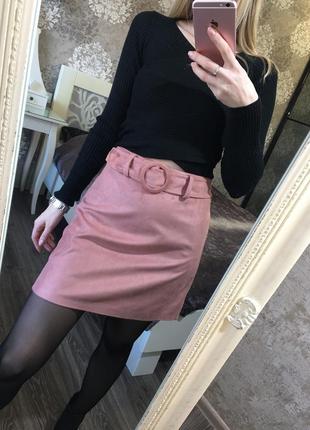 Юбка с ремнём