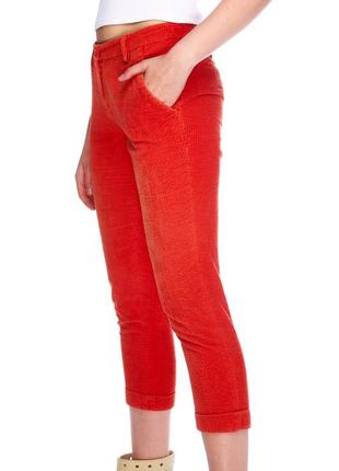 Etro, брюки оранжевые, коттон+эластан, женские 402 фото