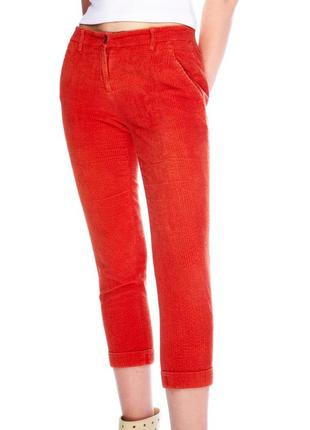 Etro, брюки оранжевые, коттон+эластан, женские 403 фото