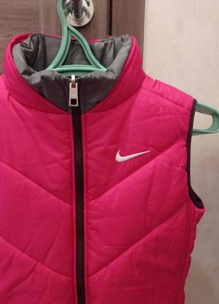 Жилетка безрукавка двусторонняя nike 12-14р. или на xs-s.4 фото