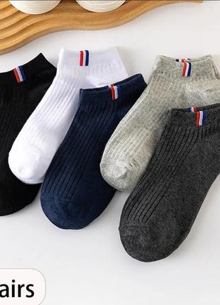 4 пар укороченные спортивные мужские носки носочки3 фото