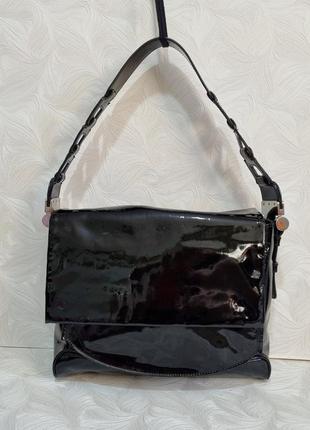 Красивая лаковая кожаная сумка jaeger1 фото
