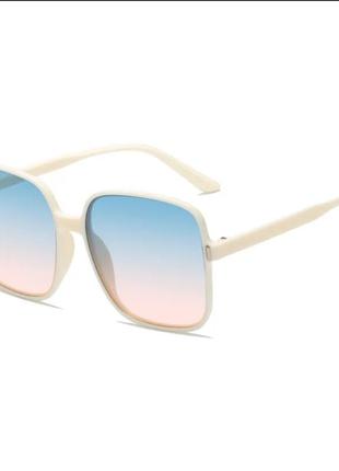 Шикарные цветные солнцезащитные очки с градиентом переходом3 фото