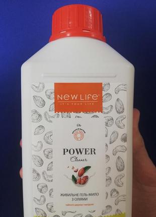 Гель-мило живильне power clean 1000 ml