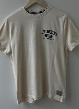 Stronghold california la tshirt футболка кремовая оригинал нежная летняя добротная прочная рабочий стиль workwear оригиналusa3 фото