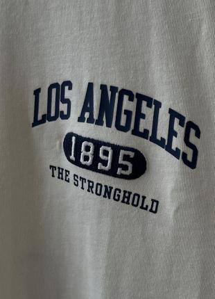 Stronghold california la tshirt футболка кремовая оригинал нежная летняя добротная прочная рабочий стиль workwear оригиналusa4 фото