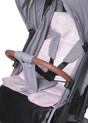 Прогулочная легкая компактная коляска yoya plus pro серый лен5 фото