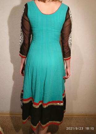 Восточно,индийская платье.4 фото