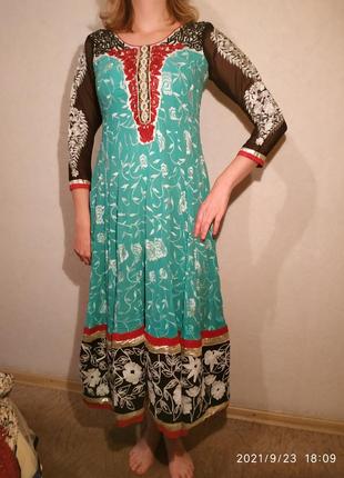 Восточно,индийская платье.3 фото