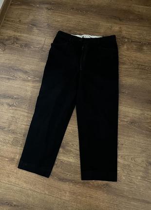 Стильні чорні  брюки джинси-штани мом розмір l-xl с зажимами