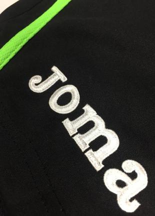 Мужские эластичные спортивные шорты joma combi черно-салатовые  размер xs-s с13693 фото