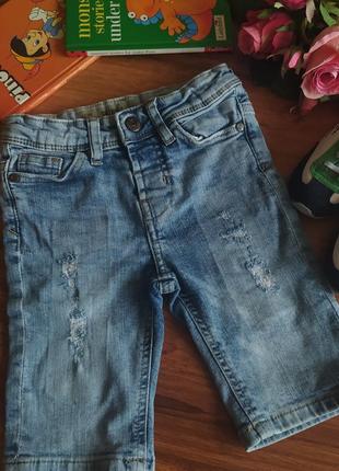 Модні стрейчові шорти на хлопцяdenim co на 2-2,5 года.
