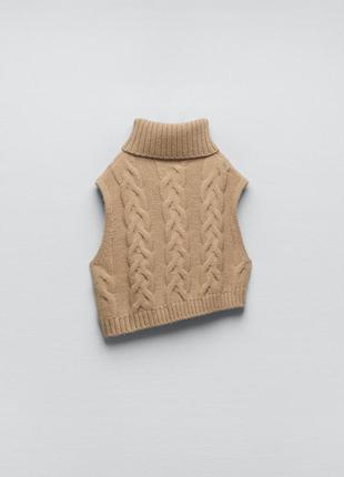 В’язаний жилет zara