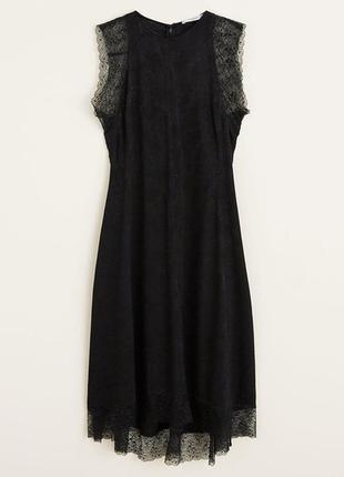 Платье миди mango черное вискоза размер s идеал4 фото