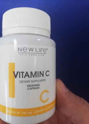 Vitamin c вітамін с 60 рослинних капсул у баночці