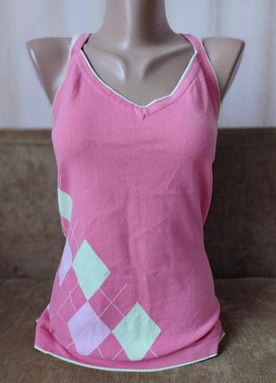 Майка топ  ромб трикотаж р48 esprit