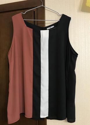 Легкая красивая актуальная блуза 22 размера от tu.2 фото