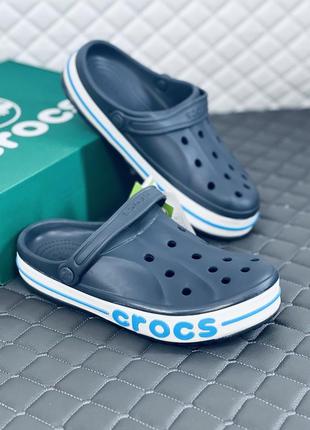 Crocs bayaband blue кроксы мужские женские унисекс синие крокс7 фото