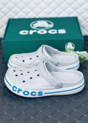 Crocs bayaband grey кроксы мужские летние серые крокс байнд4 фото