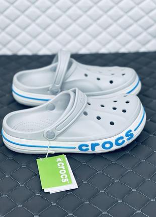 Crocs bayaband grey кроксы мужские летние серые крокс байнд7 фото