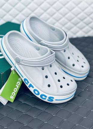 Crocs bayaband grey кроксы мужские летние серые крокс байнд9 фото