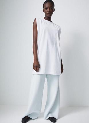 Хлопковое платье футболка h&m