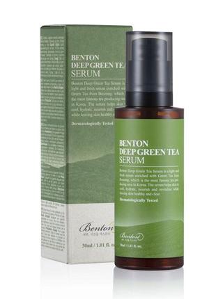 Сироватка із зеленим чаєм benton deep green tea serum