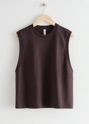 Топ &amp; other stories organic cotton tank top cos / м2 фото