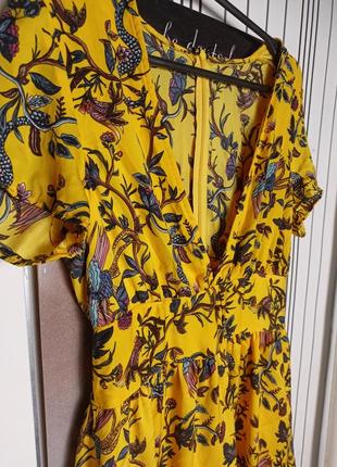 Солнечное платье цветочный принт2 фото