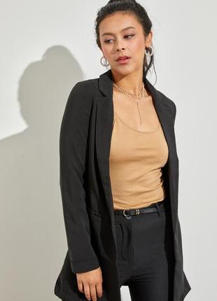 Черный пиджак женский черный женский жакет1 фото