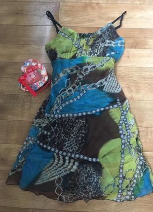 Красивый летний сарафан. нарядное платье. платье с принтом. сарафан лето.