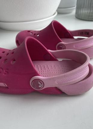 Розовые сабо crocs c8 для девочки t45 фото