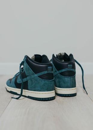 Кроссовки nike dunk hi retro prm "faded spruce"5 фото